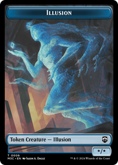 Illusion (Ripple Foil) // Servo Double-Sided Token [Modern Horizons 3 Commander Tokens] | Good Games Cannington