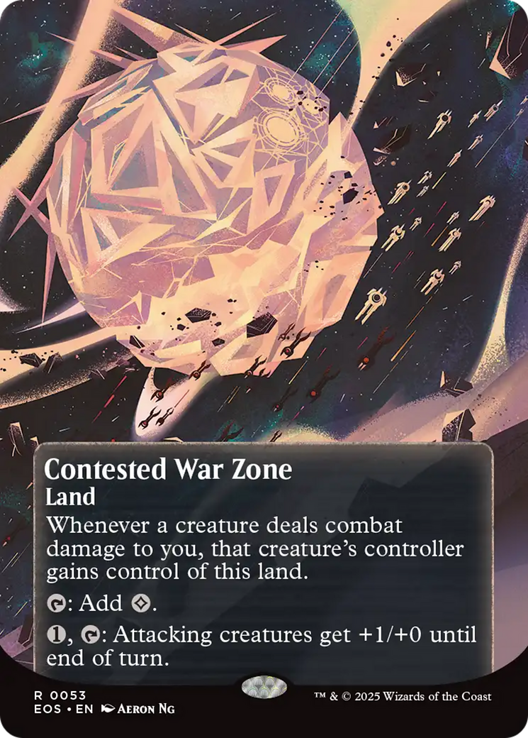 Contested War Zone (0053) (Borderless) [Edge of Eternities: Stellar Sights] | Good Games Cannington