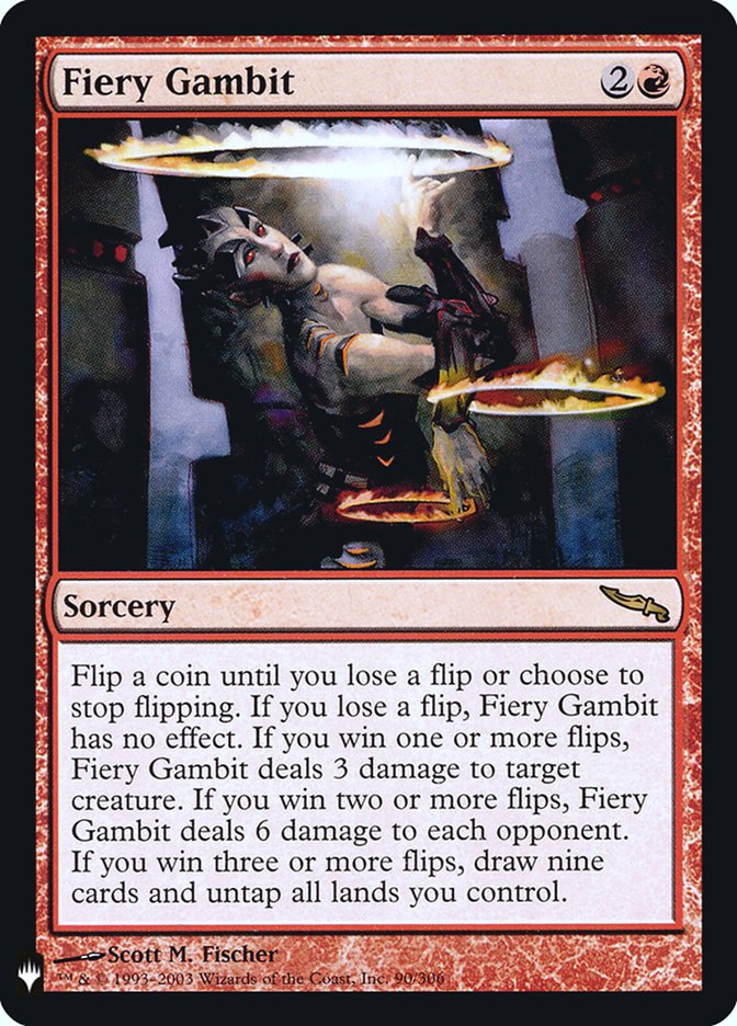 Fiery Gambit [Mystery Booster] | Good Games Cannington
