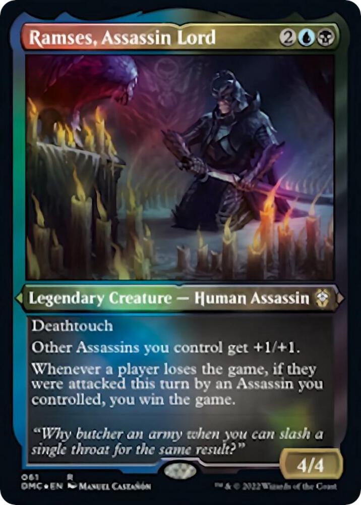 Ramses Assassin Lord Foil Etched 61 (Commander: Dominaria United)  - Foil | Good Games Cannington