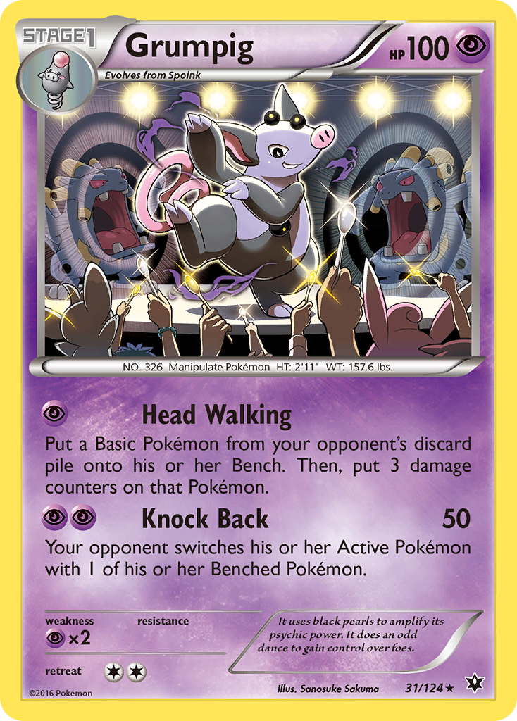 Grumpig (31/124) [XY: Fates Collide] | Good Games Cannington