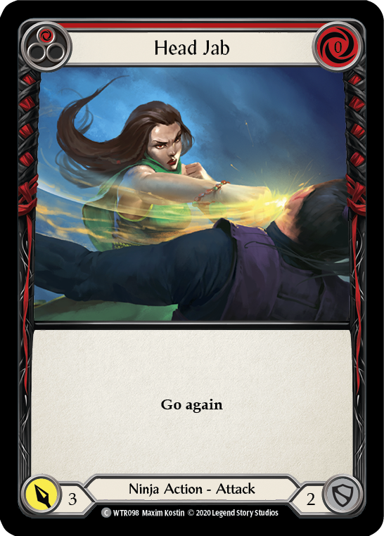 Head Jab (Red) [U-WTR098] (Welcome to Rathe Unlimited)  Unlimited Rainbow Foil | Good Games Cannington
