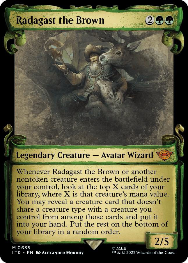 Radagast the Brown Showcase Scrolls 635 (Universes Beyond: The Lord of the Rings: Tales of Middle-earth)  | Good Games Cannington