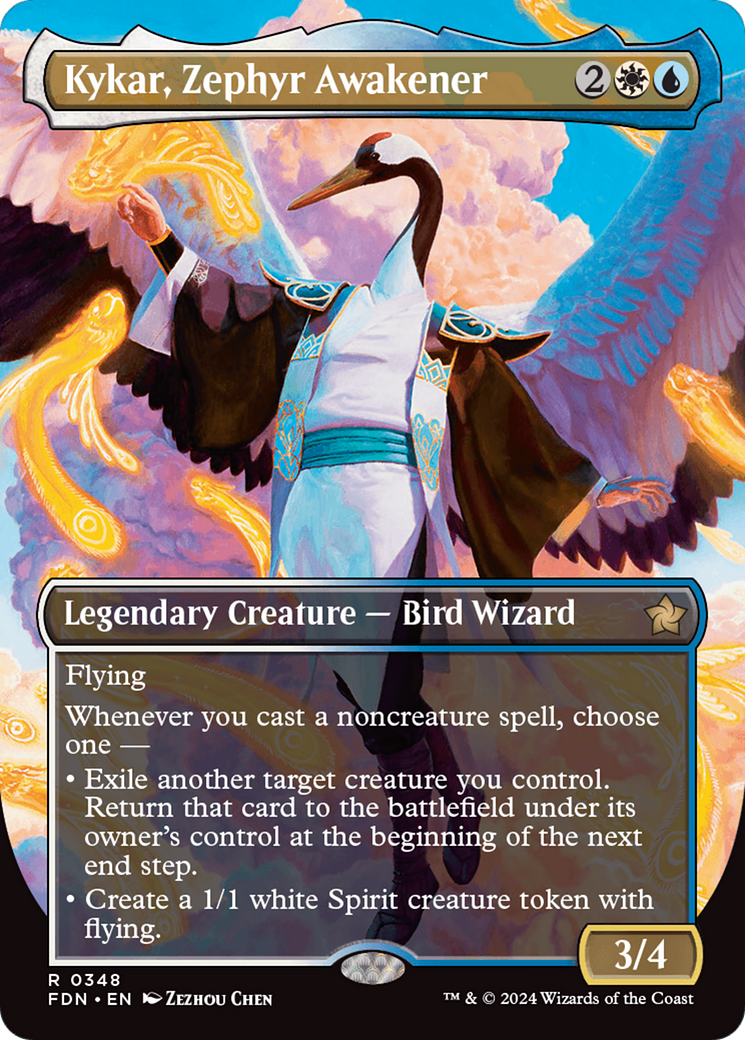 Kykar, Zephyr Awakener (Borderless) [Foundations] | Good Games Cannington