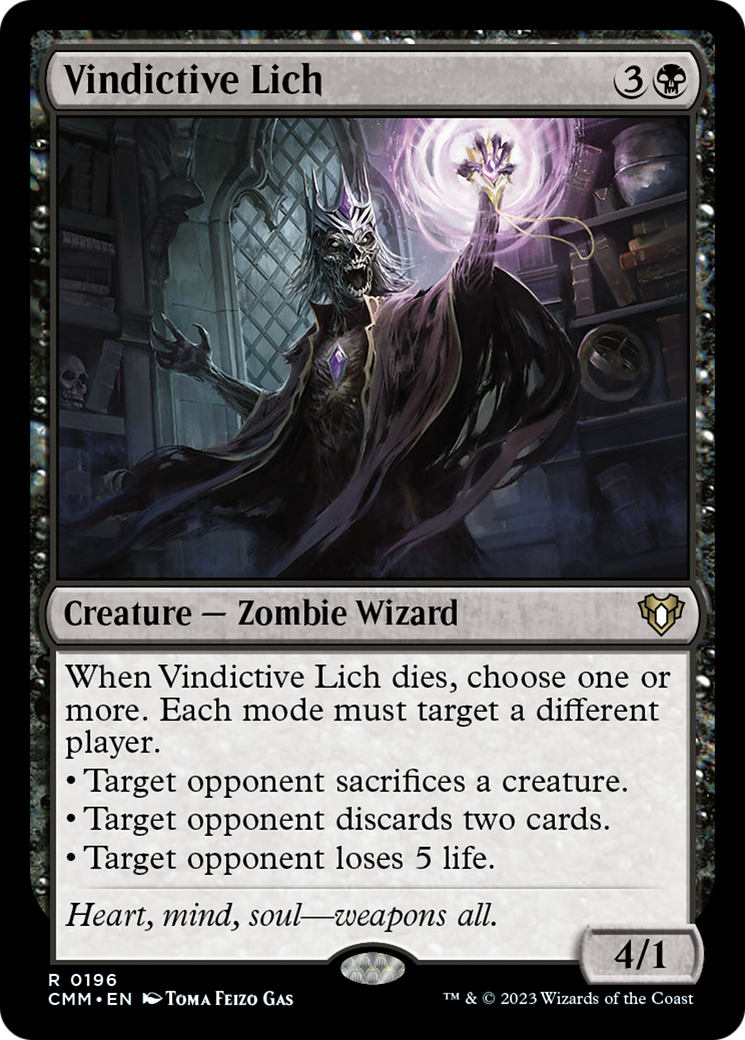 Vindictive Lich [Commander Masters] | Good Games Cannington