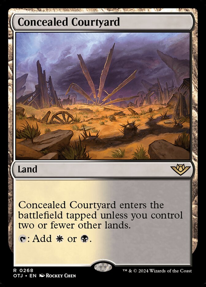 Concealed Courtyard 268 (Outlaws of Thunder Junction)  | Good Games Cannington