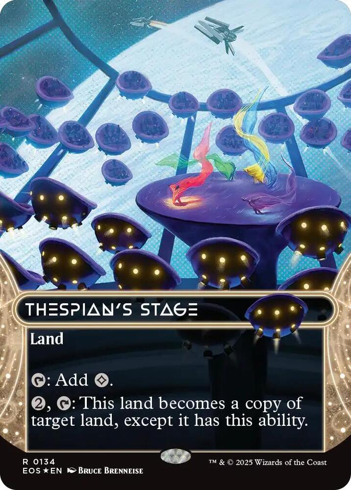 Thespian's Stage 134/45 (Edge of Eternities: Stellar Sights)  - Borderless Galaxy Foil | Good Games Cannington