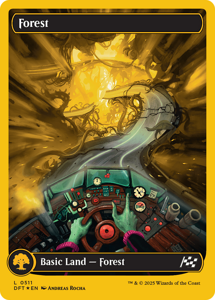 Forest (0511) (First-Place Foil) [Aetherdrift] | Good Games Cannington