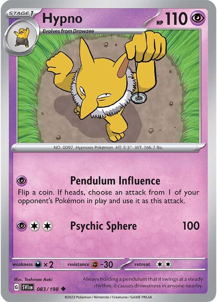 Hypno (083/198) [Scarlet & Violet: Base Set] | Good Games Cannington
