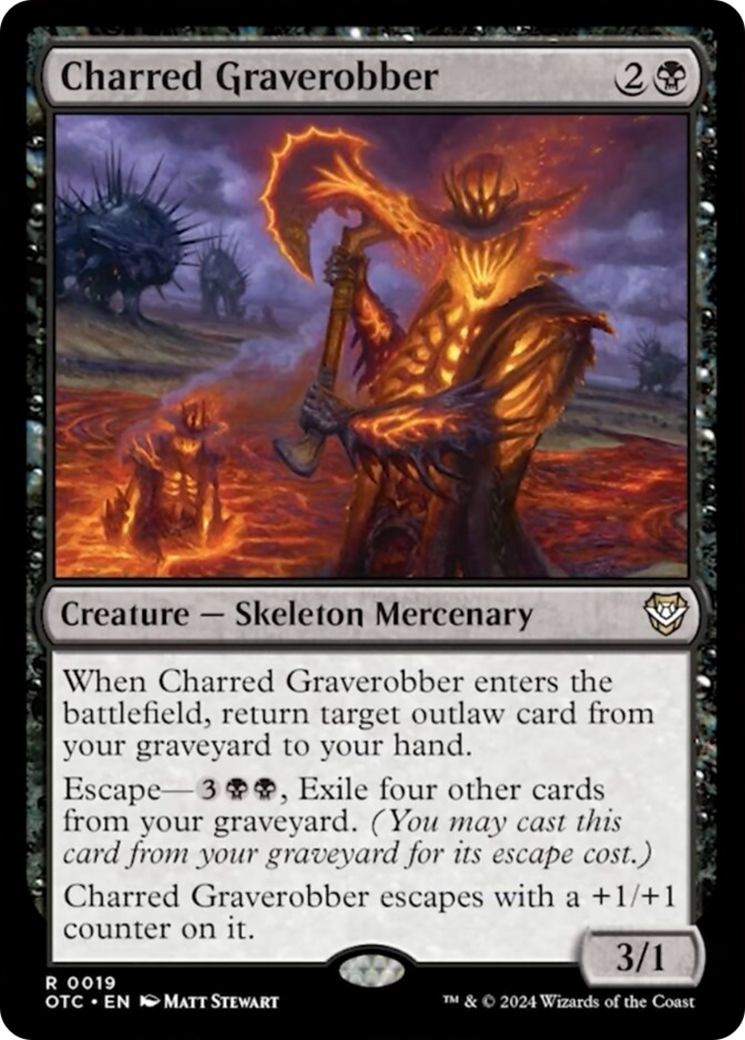Charred Graverobber [Outlaws of Thunder Junction Commander] | Good Games Cannington