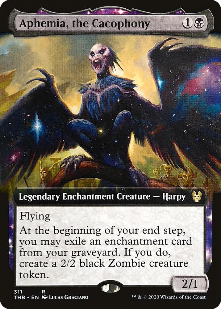 Aphemia the Cacophony Extended Art 311 (Theros Beyond Death)  | Good Games Cannington