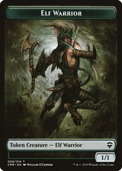 Angel // Elf Warrior Double-Sided Token [Commander Legends Tokens] | Good Games Cannington