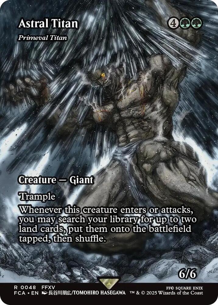 Astral Tiran - Primeval Titan 48/64 (FINAL FANTASY: Through the Ages)  - Showcase Foil | Good Games Cannington