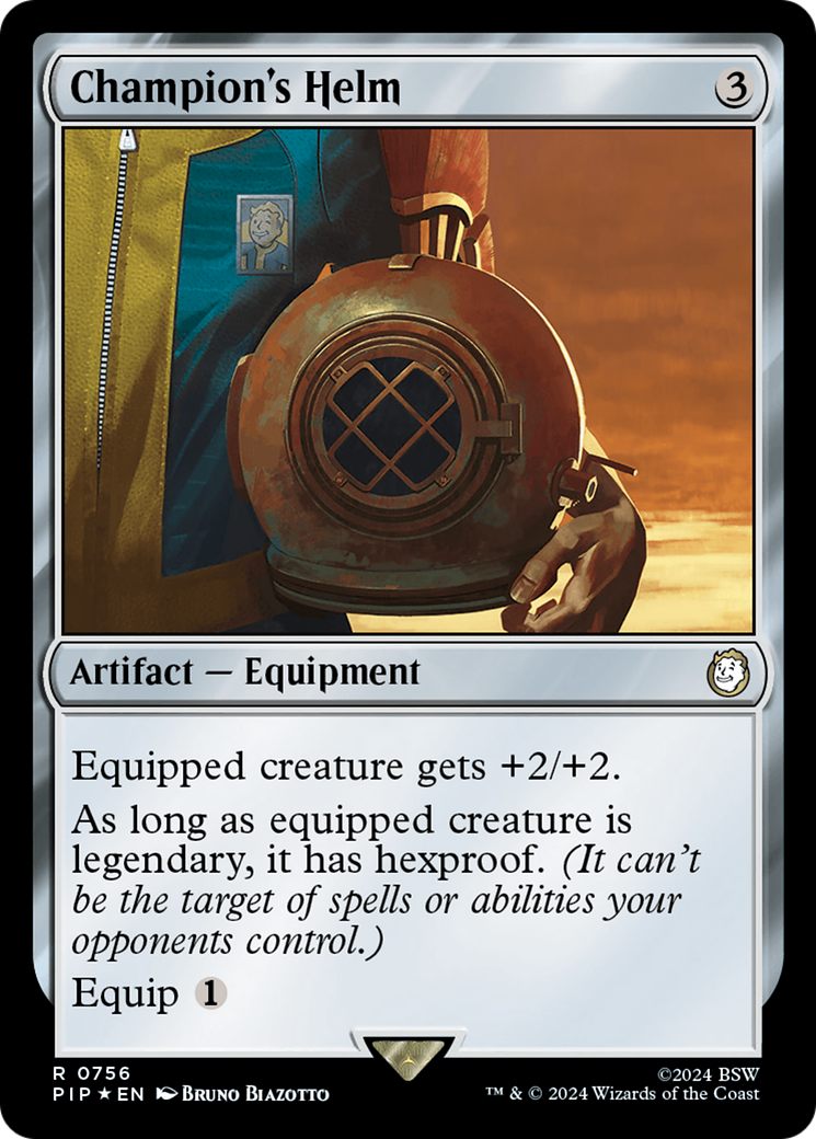 Champion's Helm (Surge Foil) [Fallout] | Good Games Cannington
