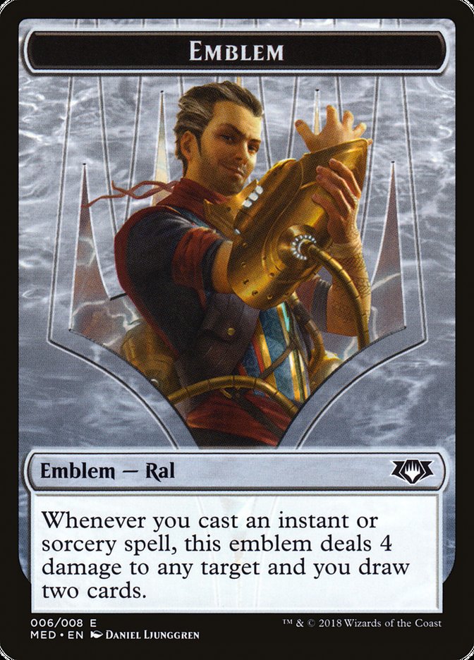 Ral, Izzet Viceroy Emblem [Mythic Edition Tokens] | Good Games Cannington