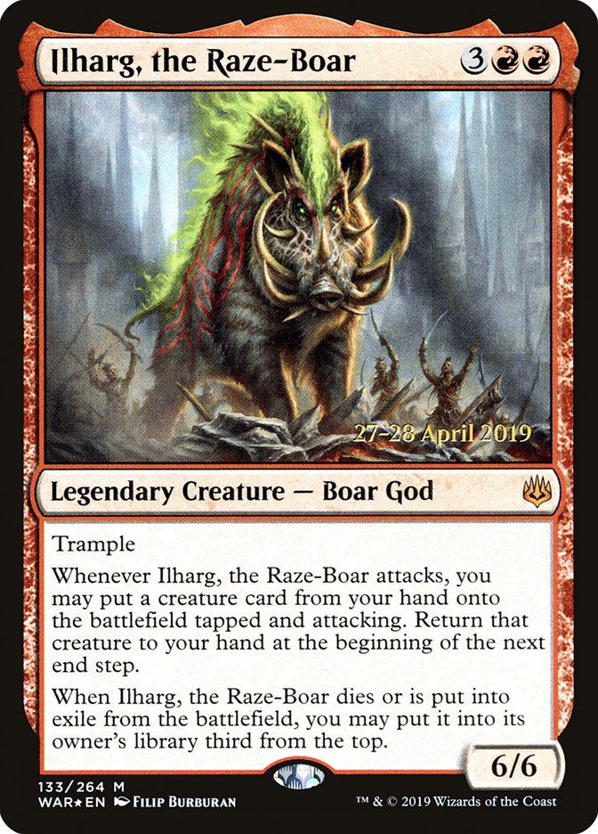 Ilharg, the Raze-Boar [War of the Spark Prerelease Promos] | Good Games Cannington