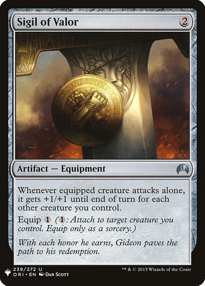 Sigil of Valor [Mystery Booster] | Good Games Cannington