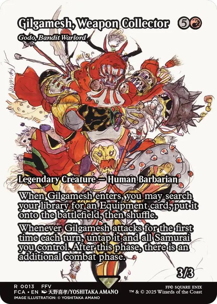 Gilgamesh, Weapon Collector - Godo, Bandit Warlord 13/64 (FINAL FANTASY: Through the Ages)  - Showcase Foil | Good Games Cannington