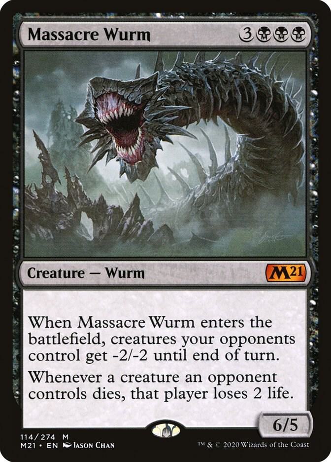 Massacre Wurm 114 (Core Set 2021)  | Good Games Cannington