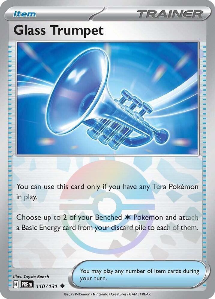 Glass Trumpet (110/131) (Poke Ball Pattern) [Scarlet & Violet: Prismatic Evolutions] | Good Games Cannington