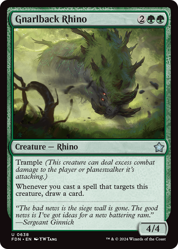 Gnarlback Rhino [Foundations] | Good Games Cannington