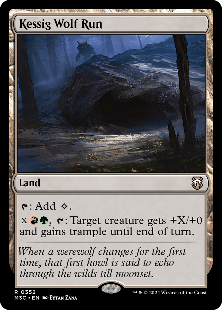 Kessig Wolf Run (Ripple Foil) [Modern Horizons 3 Commander] | Good Games Cannington