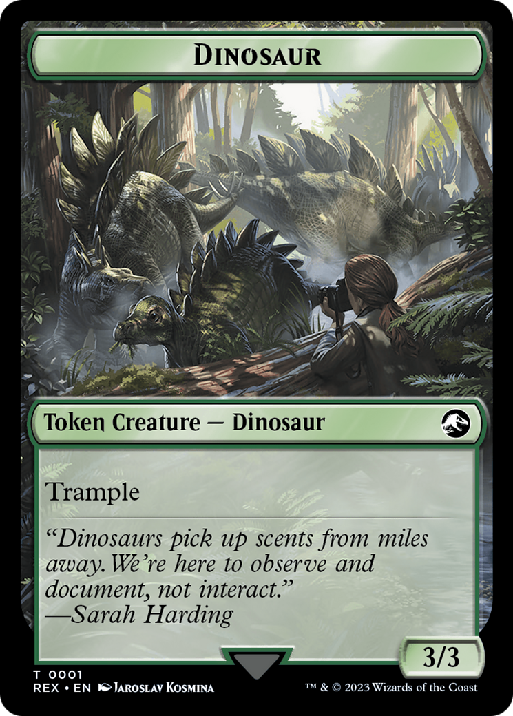 Map // Dinosaur (0001) Double-Sided Token [The Lost Caverns of Ixalan Tokens] | Good Games Cannington