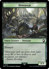 Gnome // Dinosaur (0001) Double-Sided Token [The Lost Caverns of Ixalan Tokens] | Good Games Cannington