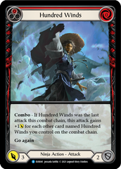 Hundred Winds (Red) [EVR041] (Everfest)  1st Edition Extended Art Rainbow Foil | Good Games Cannington