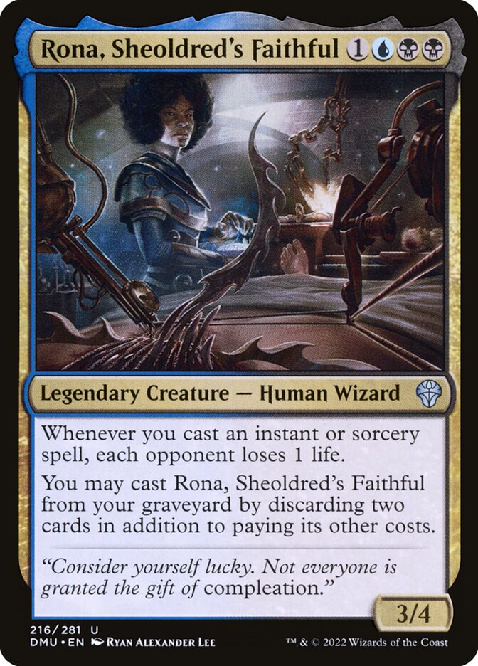 Rona, Sheoldred's Faithful 216 (Dominaria United)  - Foil | Good Games Cannington