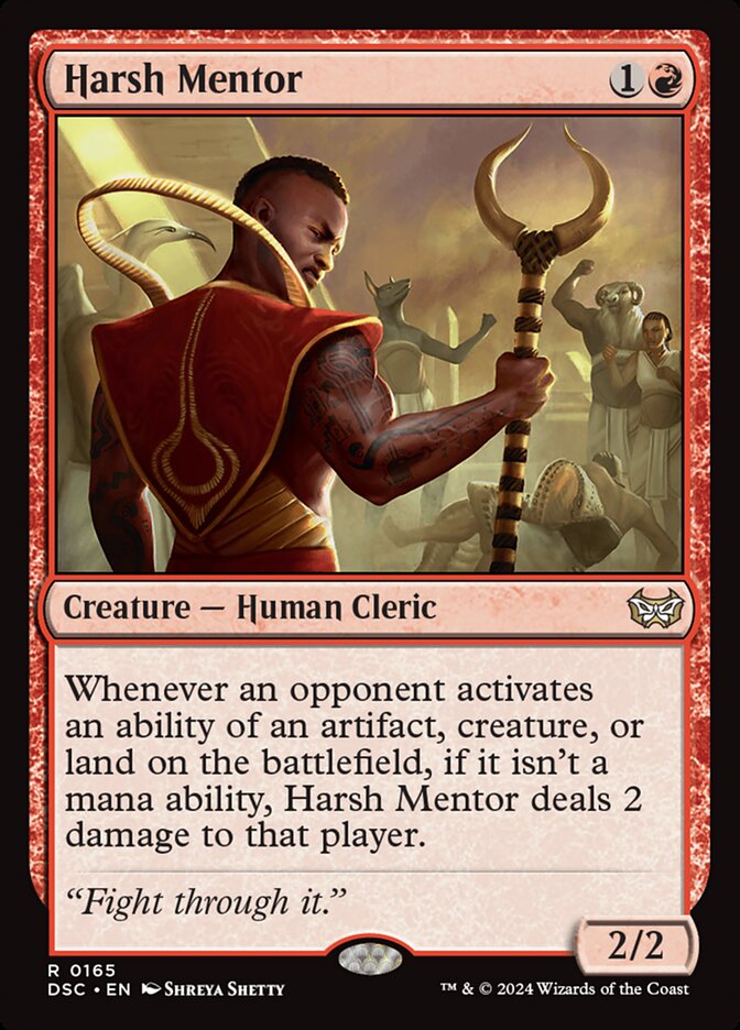 Harsh Mentor 165/40 (Commander: Duskmourn: House of Horror)  | Good Games Cannington