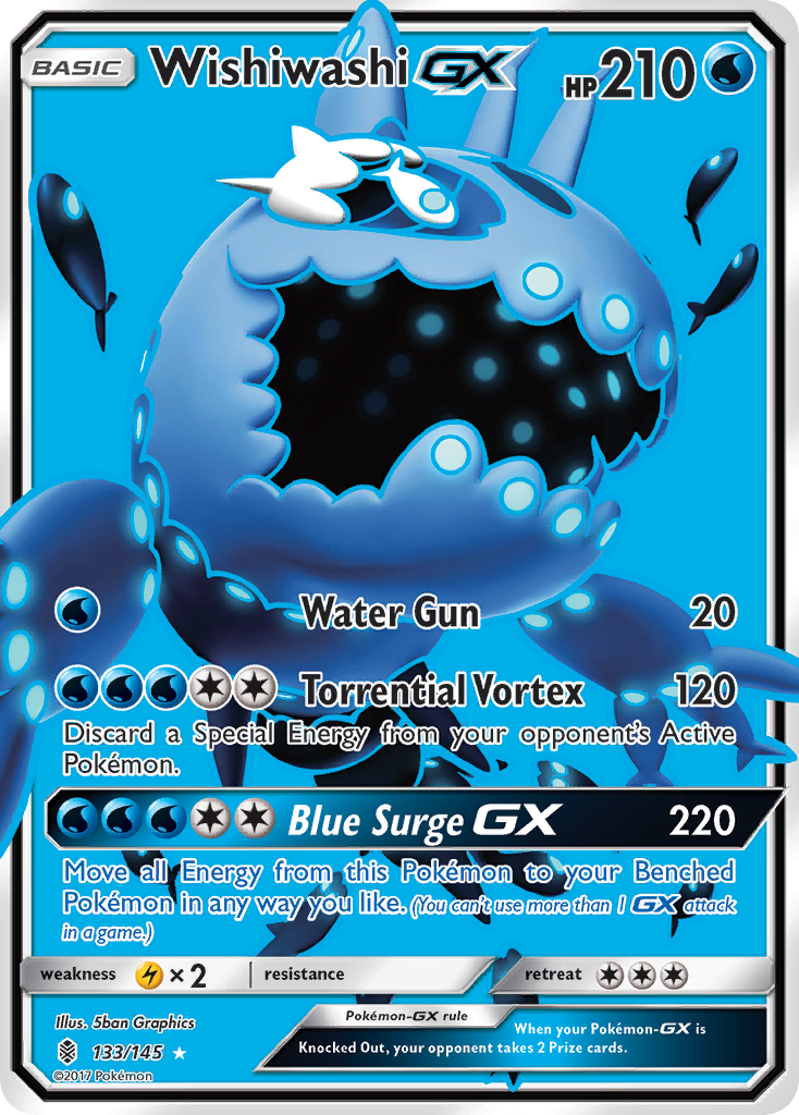 Wishiwashi GX (133/145) [Sun & Moon: Guardians Rising] | Good Games Cannington