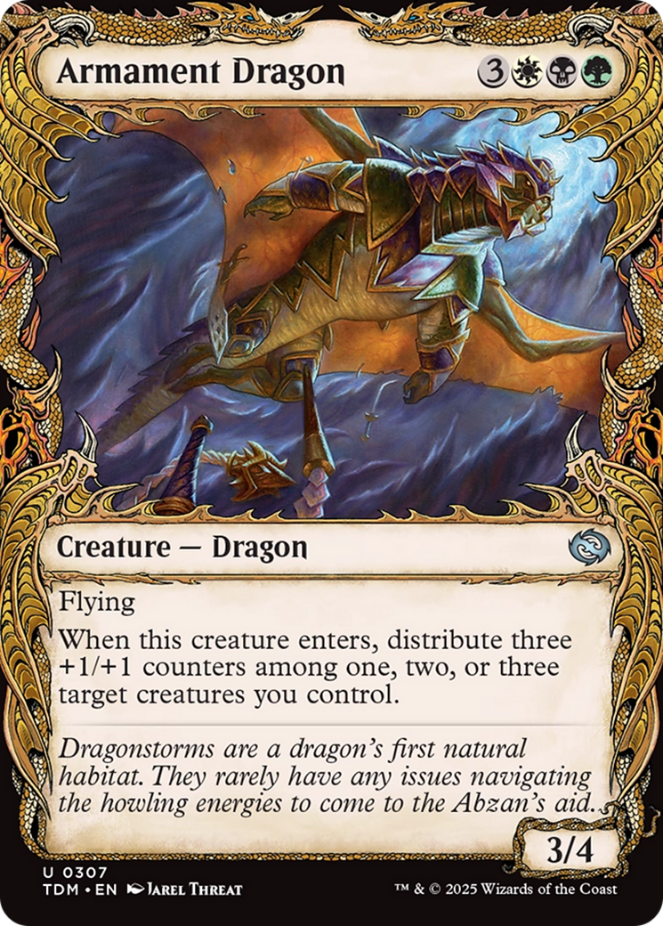 Armament Dragon (Showcase) [Tarkir: Dragonstorm] | Good Games Cannington