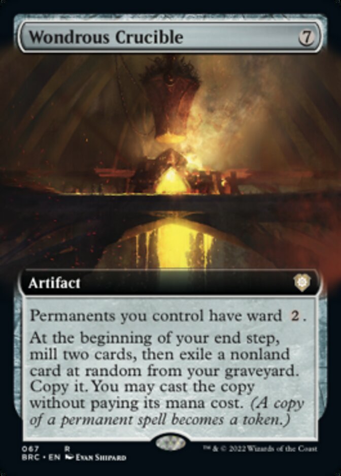 Wondrous Crucible (Extended Art) [The Brothers' War Commander] | Good Games Cannington