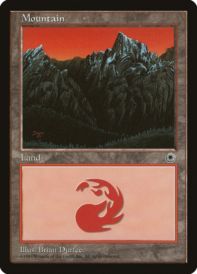 Mountain (9/7 Signature / Peak on Left) [Portal] | Good Games Cannington