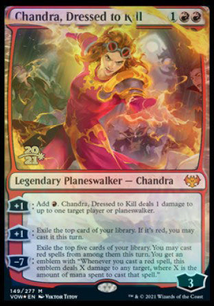 Chandra, Dressed to Kill [Innistrad: Crimson Vow Prerelease Promos] | Good Games Cannington