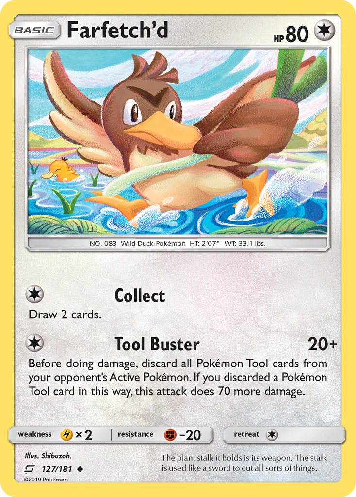 Farfetch'd (127/181) [Sun & Moon: Team Up] | Good Games Cannington