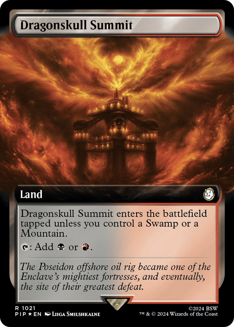 Dragonskull Summit (Extended Art) (Surge Foil) [Fallout] | Good Games Cannington