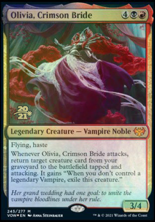 Olivia, Crimson Bride [Innistrad: Crimson Vow Prerelease Promos] | Good Games Cannington