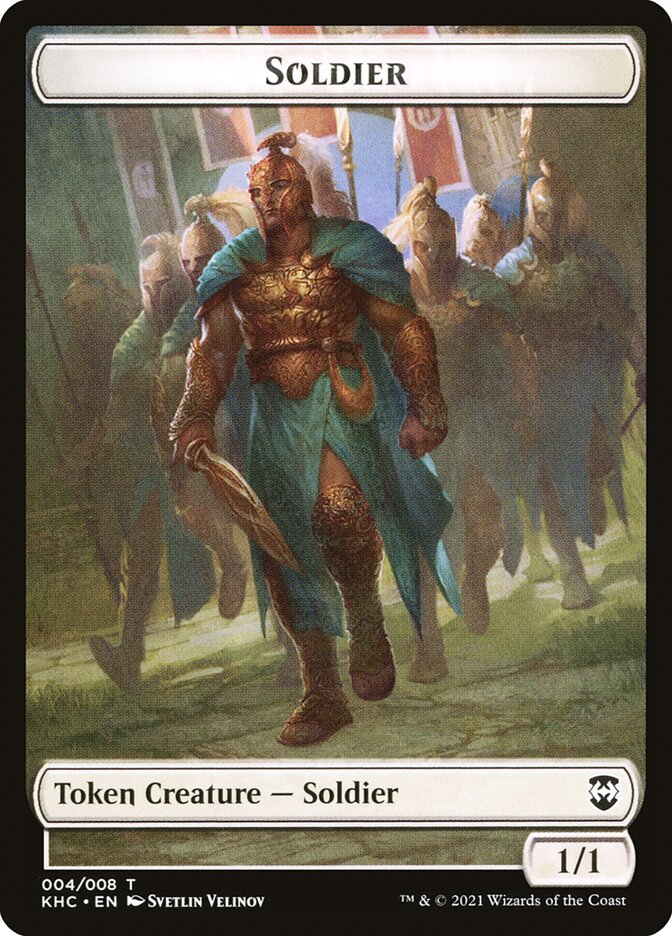 Bird (005) // Soldier Double-Sided Token [Kaldheim Commander Tokens] | Good Games Cannington