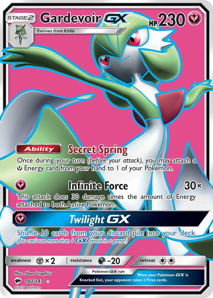 Gardevoir GX 140/147 (SM - Burning Shadows)  - Holofoil | Good Games Cannington