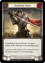 Steelblade Shunt (Yellow) [U-WTR127] (Welcome to Rathe Unlimited)  Unlimited Rainbow Foil | Good Games Cannington