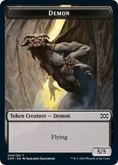 Demon // Marit Lage Double-Sided Token [Double Masters Tokens] | Good Games Cannington