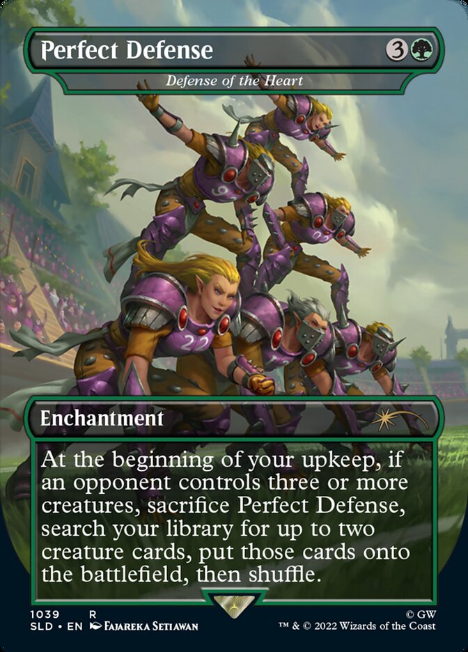 Perfect Defense - Defense of the Heart (Borderless) [Secret Lair Drop Series] | Good Games Cannington