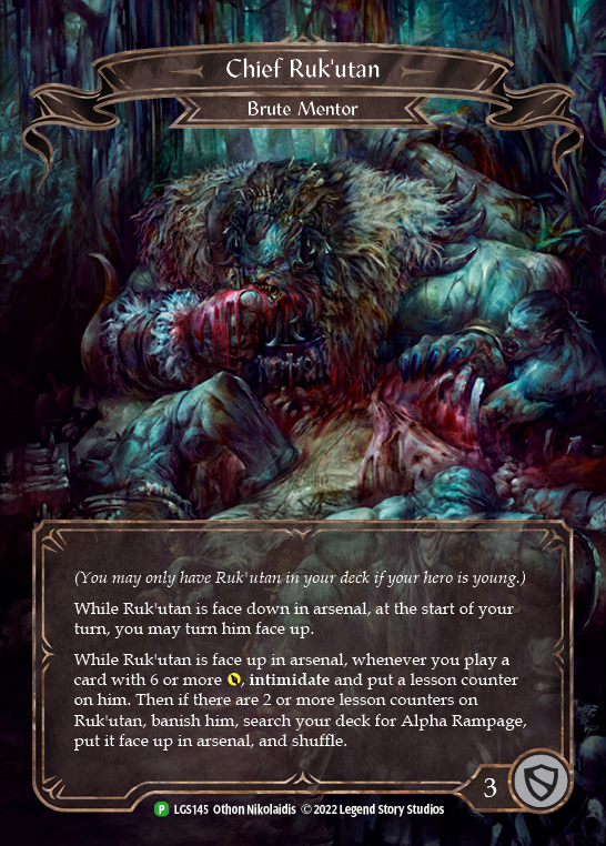 Chief Ruk'utan [LGS145] (Promo)  Rainbow Foil | Good Games Cannington