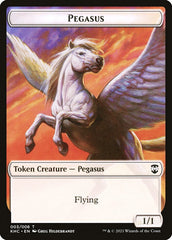 Kithkin Soldier // Pegasus Double-Sided Token [Kaldheim Commander Tokens] | Good Games Cannington