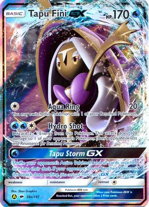 Tapu Fini GX (39a/147) [Alternate Art Promos] | Good Games Cannington