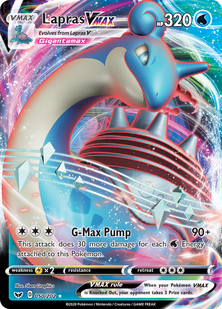Lapras VMAX (050/202) [Sword & Shield: Base Set] | Good Games Cannington