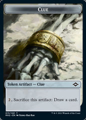Clue (15) // Timeless Dragon Double-Sided Token [Modern Horizons 2 Tokens] | Good Games Cannington