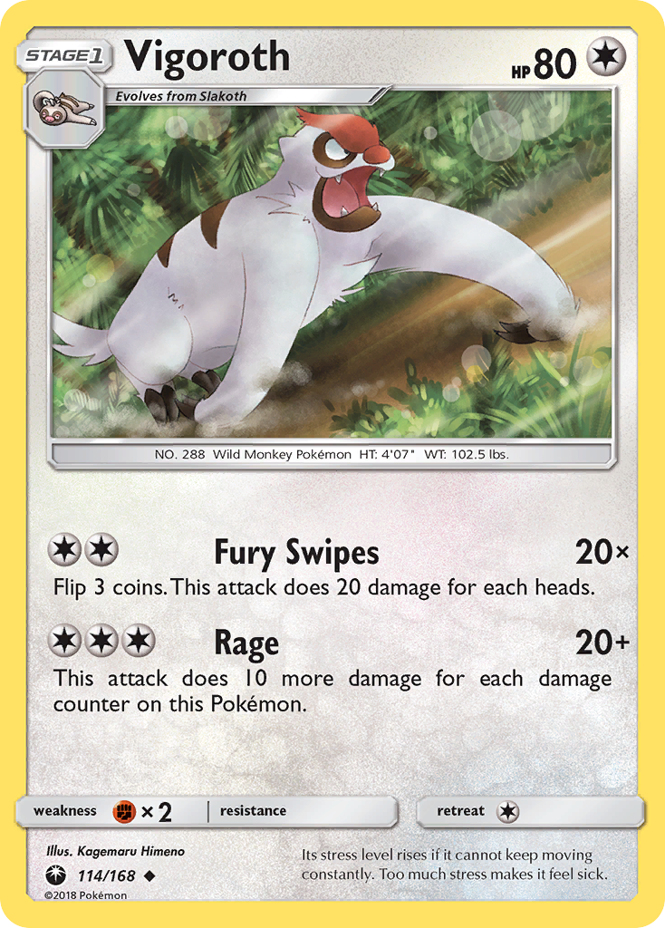 Vigoroth (114/168) [Sun & Moon: Celestial Storm] | Good Games Cannington